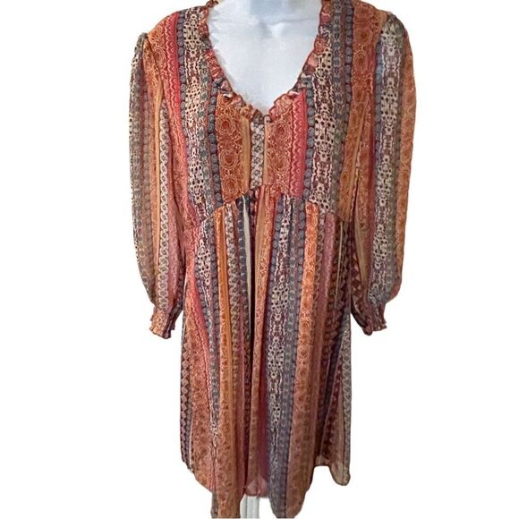 Boho Peasant Dress, Size 7 - Picture 1 of 8